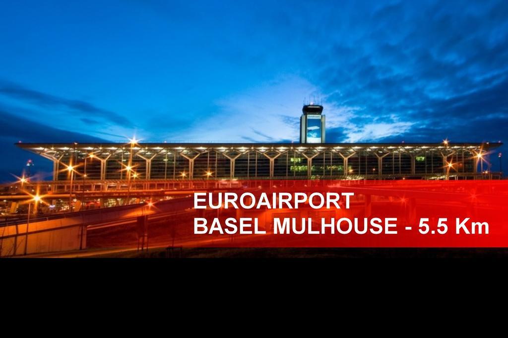 Hôtel Restaurant Tivoli - Basel Airport Huningue Esterno foto